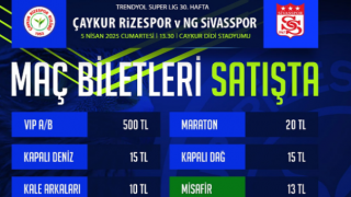 Çaykur Rizespor'dan Sivasspor Maçı Öncesinde Biletlerde Büyük İndirim!