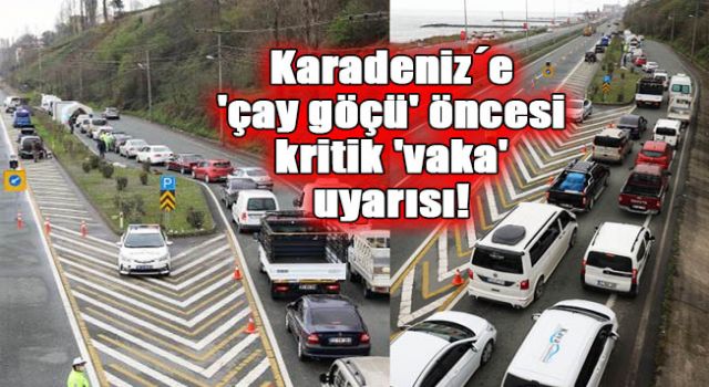 Karadeniz´e 'çay göçü' öncesi kritik 'vaka' uyarıs