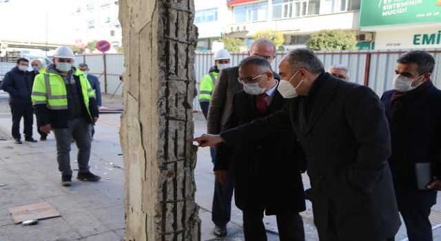 Vali Çeber ile Belediye Başkanı Metin, Kentsel Dönüşüm Alanında İncelemede Bulundu