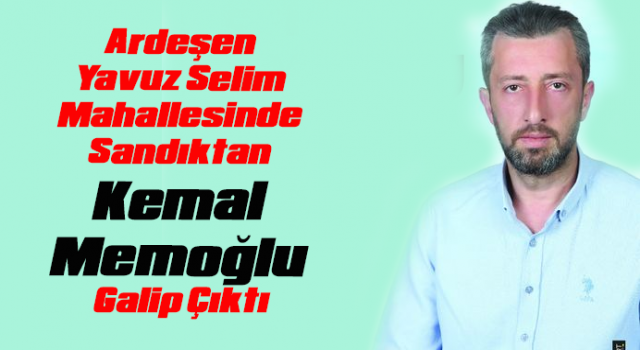 Yavuz Selim Mahallesinde Sandıktan Memoğlu Galip Çıktı