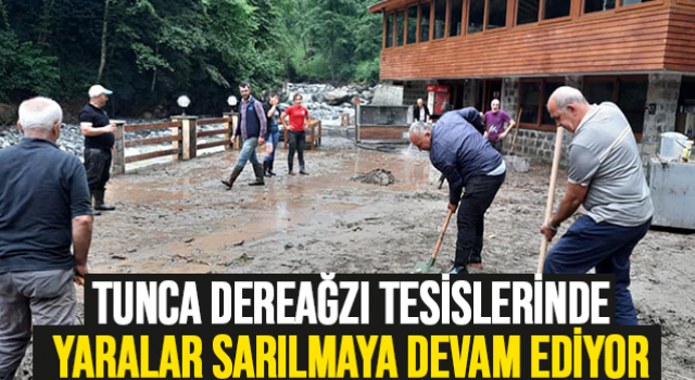 Temmuz Ayında Selde Zarar Gören Dere Ağzı Tesislerinde Yaralar Sarılıyor