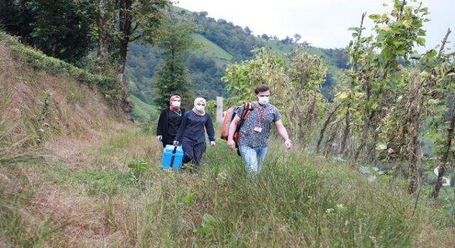 Rize'de sağlık çalışanları zorlu coğrafyada aşı çalışmalarını sürdürüyor