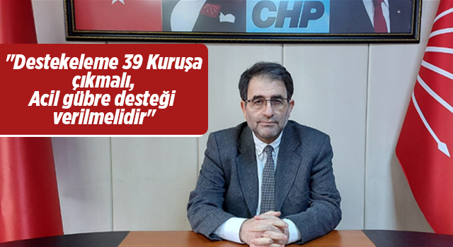 Deniz: Destekleme 39 Kuruşa Çıkarılmalı, Yaş Çay İçin Acilen Gübre Desteği Verilmelidir