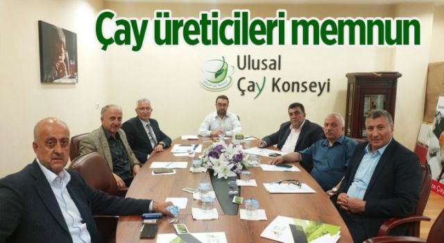 Çay üreticileri memnun