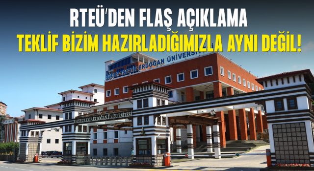 Recep Tayyip Erdoğan Üniversitesinden Çay Kanunu Açıklaması