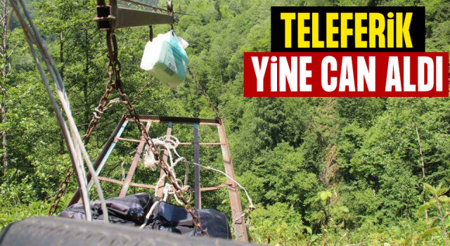 Rize'de ilkel teleferik kurarken dereye düşen kişi hayatını kaybetti