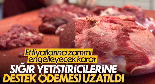 Sığır yetiştiricilerine destek süresi uzatıldı