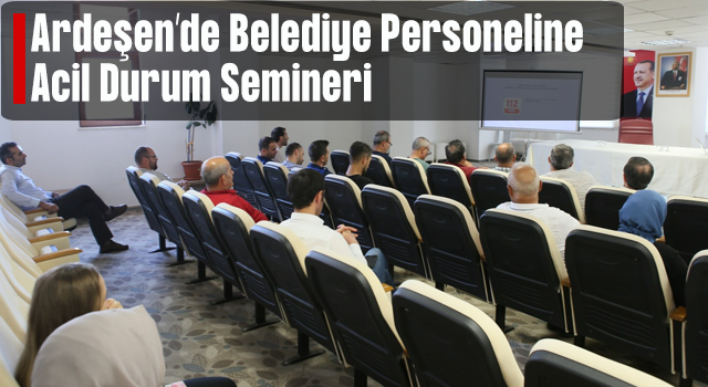 Belediye Personeline AFAT ve ACİL Durum Semineri