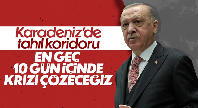 Cumhurbaşkanı Erdoğan, Karadeniz tahıl koridoruyla ilgili konuştu