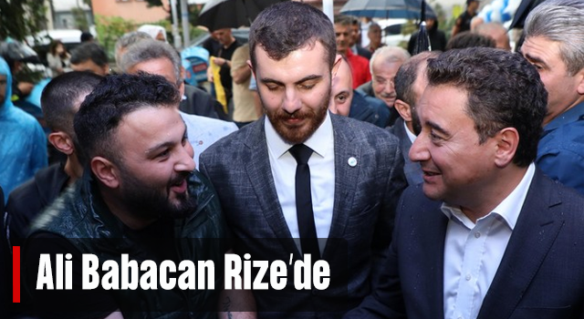 DEVA Partisi Genel Başkanı Babacan, Rize'de parti binasının açılışını gerçekleştirdi