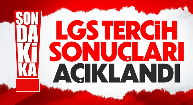 LGS yerleştirme sonuçları açıklandı