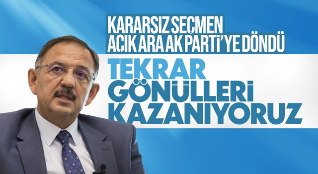 Mehmet Özhaseki: Kararsız seçmen açık ara partimize yöneldi