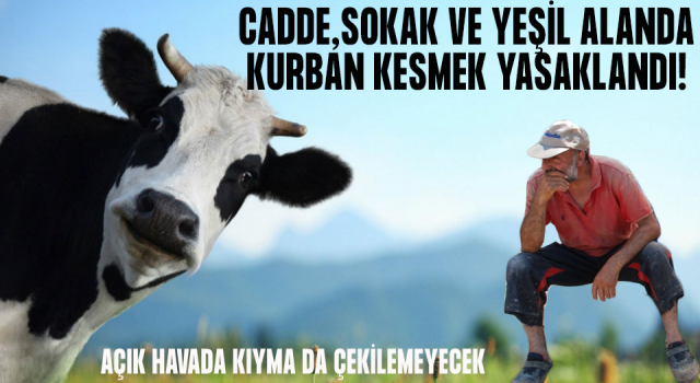 Rize'de Cadde, Sokak ve Yeşil Alanlarda Kurban Kesimi Yasaklandı