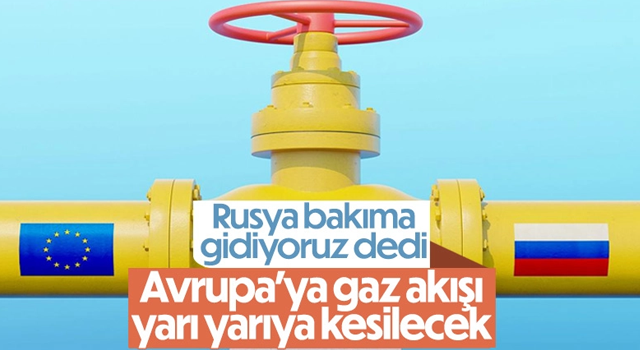 Rusya'dan Avrupa'ya gaz akışı yarı yarıya düşüyor