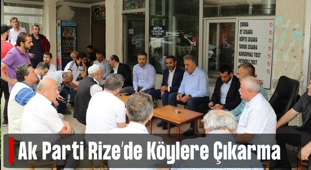 AK Parti Rize’den Köylere Çıkarma