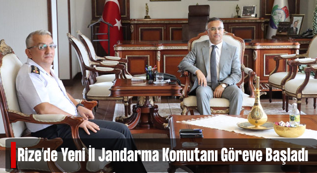 Rize İl jandarma Komutanı Güngör Göreve Başladı