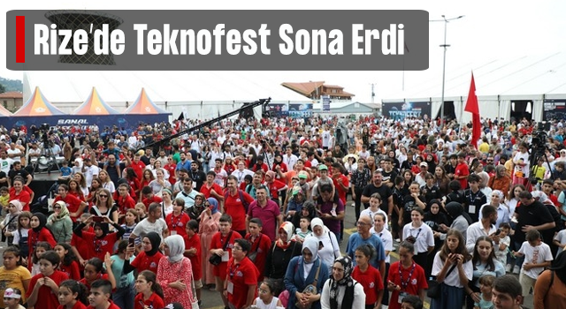 TEKNOFEST KARADENİZ Rize yarışmaları sona erdi