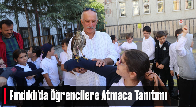 Fındıklı’da Öğrencilere Atmaca Tanıtımı Dersimiz Atmaca