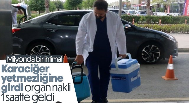 Karaciğer yetmezliğine giren genç, 1 saat sonra gelen nakille hayata tutundu