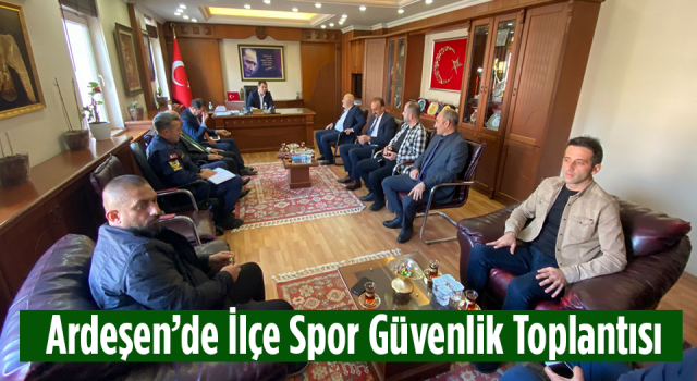 Kaymakam Çeçen Başkanlığında İlçe Spor Güvenlik Toplantısı Yapıldı.