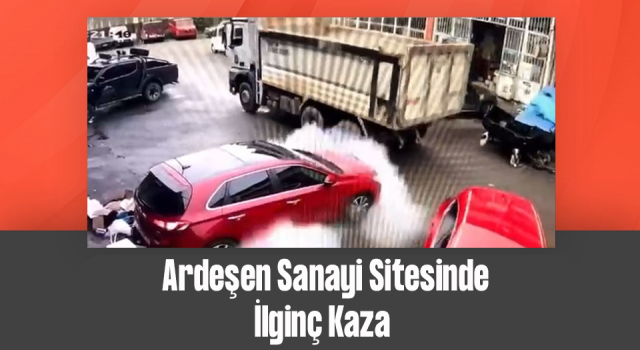 Rize’de İlginç Kaza!