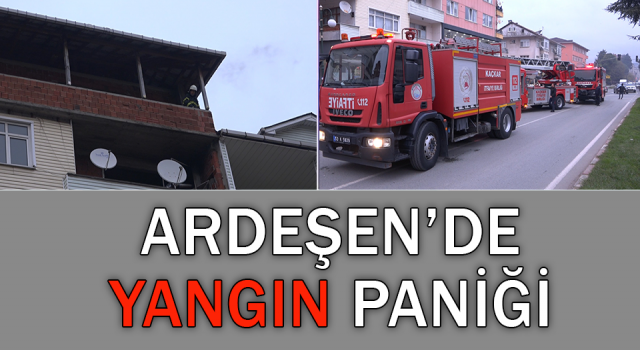 Ardeşen'de Yangın Paniği