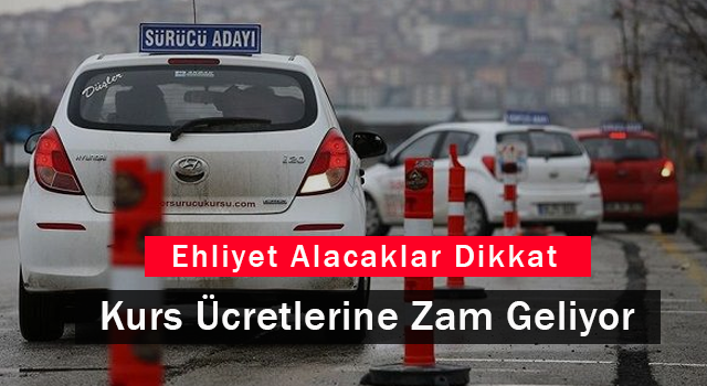 Ehliyet Kurs Ücretlerine Zam Geliyor