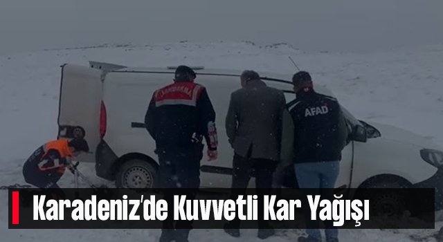 Karadeniz'de Kuvvetli Kar Yağışı