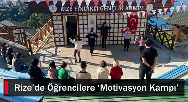 Rize’de Öğrencilere Motivasyon Kampı