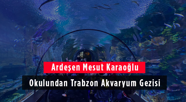 Ardeşen Mesut Karaoğlu Okulundan Trabzon Akvaryum Gezisi