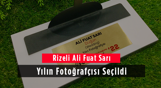 Rizeli Ali Fuat Sarı Yılın Fotoğrafçısı Seçildi
