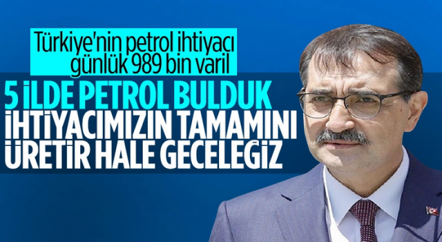 Türkiye'de petrol üretiminde hedef dışa bağımlılıktan kurtulmak