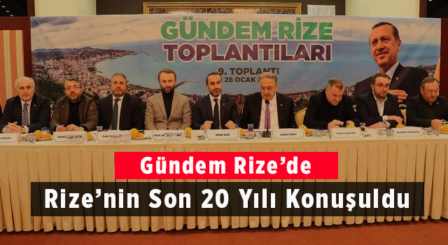 Gündem Rize’de Rize’nin Son 20 Yılı Konuşuldu