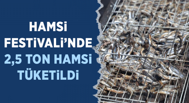 Hamsi Festivali'nde 2,5 Ton Hamsi Tüketildi