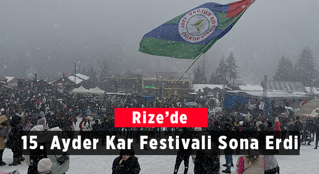 Rize'de '15. Ayder Kar Festivali' Sona Erdi