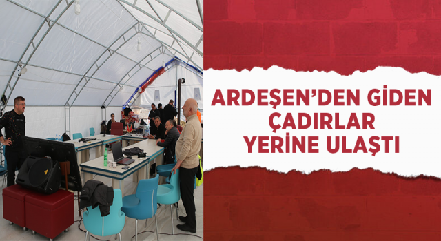 Ardeşen Belediyesi Tam Kadro Hatay’da Ardeşen’den giden yardımlar yerine ulaştı