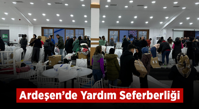 Ardeşen Halkı Depreme Duyarsız Kalmadı