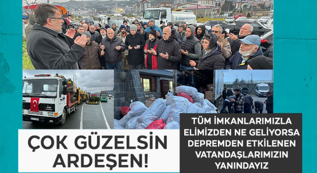 Ardeşen'de Yardım Seferberliği