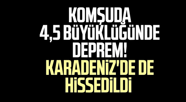 Gürcistan'da 4,5 büyüklüğünde deprem. Rize'den de Hissedildi