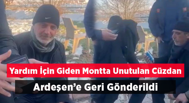 Yardım İçin Gönderilen Montun Cebinde Unutulan Cüzdanı Depremzede Geri Teslim Etti