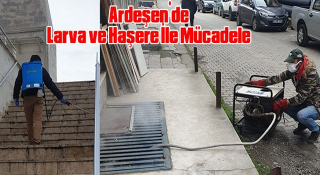 Ardeşen’de Larva ve Haşere İle Mücadele