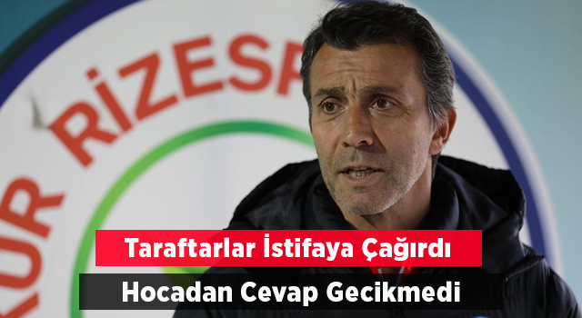 Çaykur Rizespor'lu taraftarlar Bülent Korkmaz'ın istifasını istedi