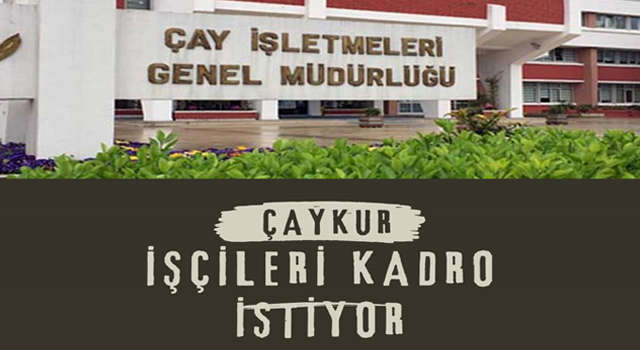 Öz Gıda İş Sendikası‘ndan ÇAYKUR İşçisine Kadro Talebi