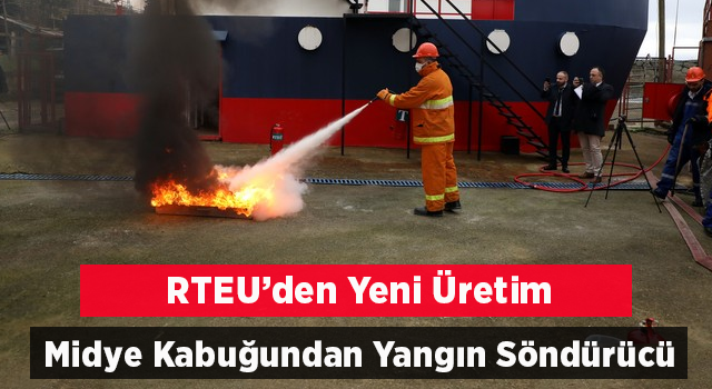 RTEÜ, atık kum midyesi kabuğundan yangın söndürücü biyolojik toz üretti