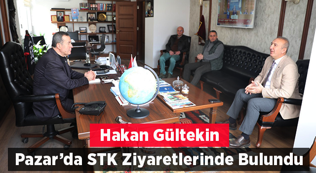 AK Parti Rize Milletvekili Aday Adayı Hakan Gültekin Pazar ilçesinde sivil toplum kuruluşlarını ziyaret etti.