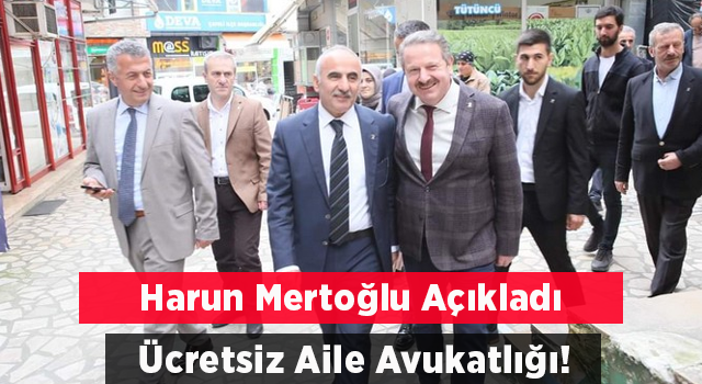 AK Parti Rize Milletvekili Adayı Av. Mertoğlu: “Ücretsiz Aile Avukatlığı Getirilecek”