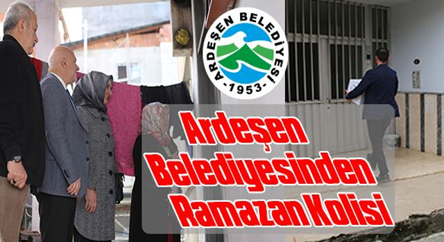 Ardeşen Belediyesinden Ramazan Kolisi