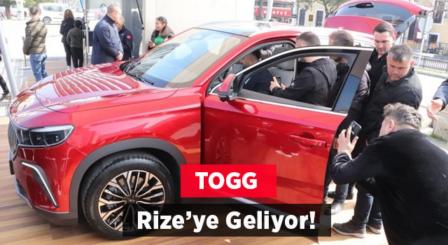 Samsun’da Görücüye Çıkan Togg, Rize’ye Doğru Yola Çıktı