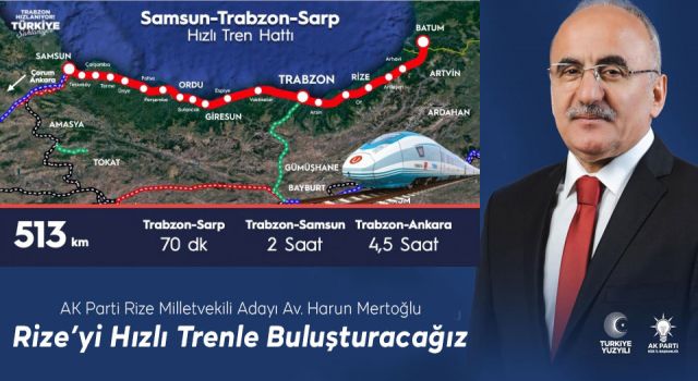 Av. Mertoğlu: Rize’yi Hızlı Trenle Buluşturacağız