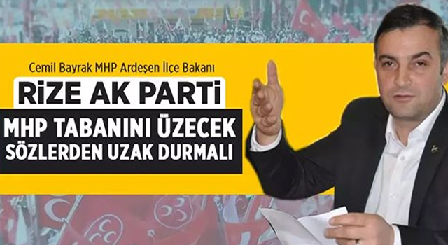 Rize Ak Parti, MHP Tabanını Üzecek Sözlerden Uzak Durmalı
